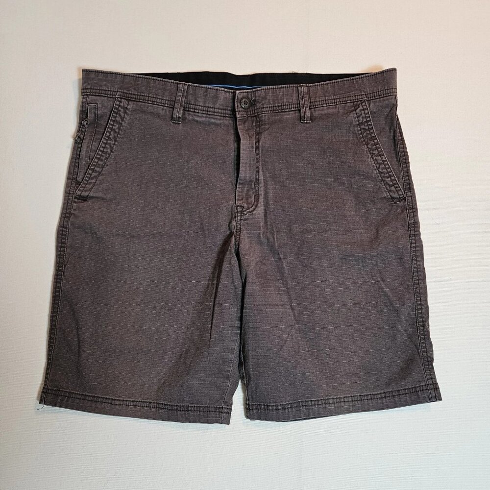 Weatherproof Men’s‎ 38 Shorts Charcoal Flat Front Stretch Casual Chino Style